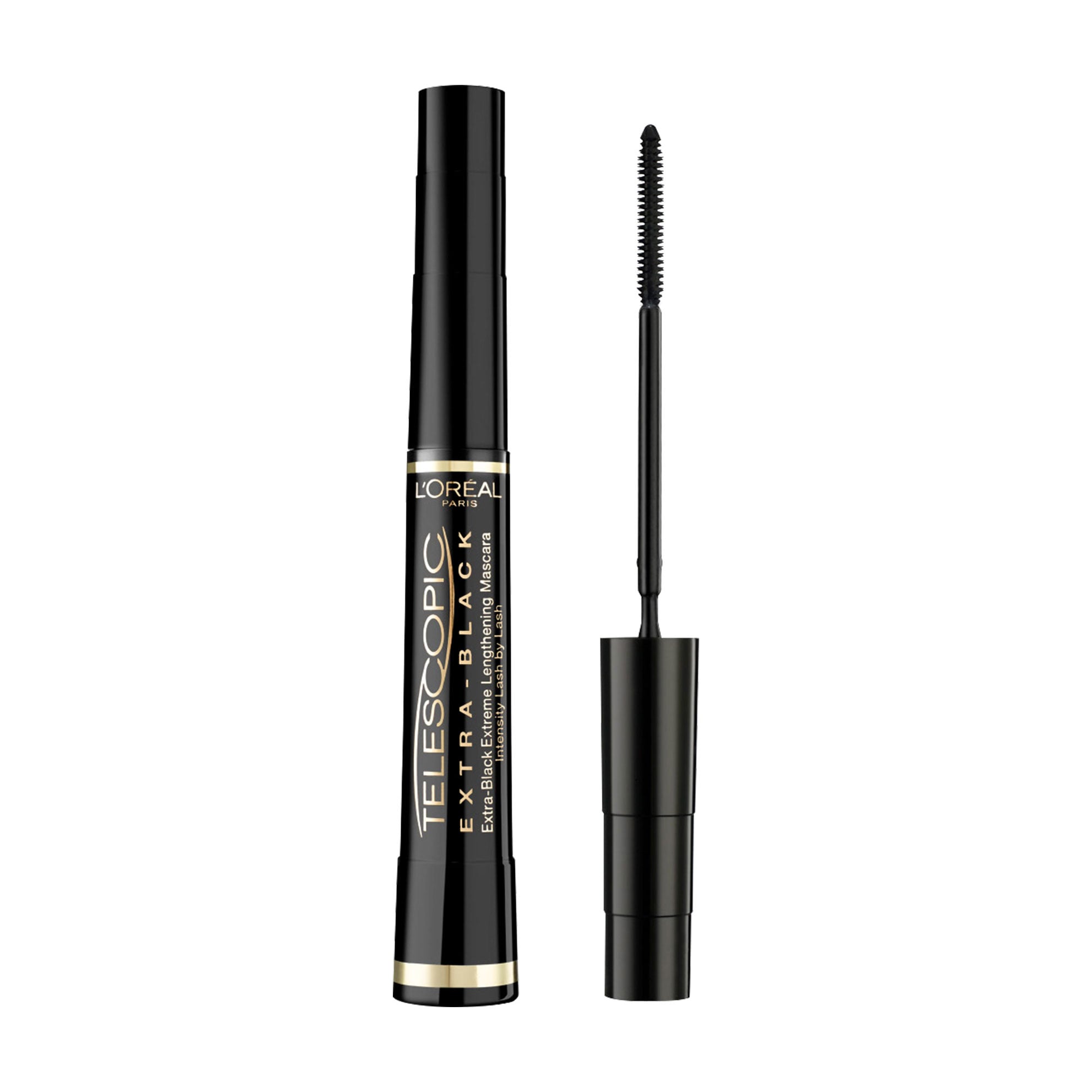 Туш для вій L'Oreal Paris Telescopic Carbon Extra Black Extreme Lengthening Mascara подовжувальна, ультрачорна, 8 мл